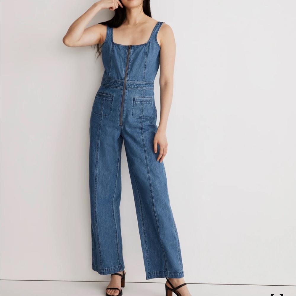 Madewell Women's Blue Denim Overalls